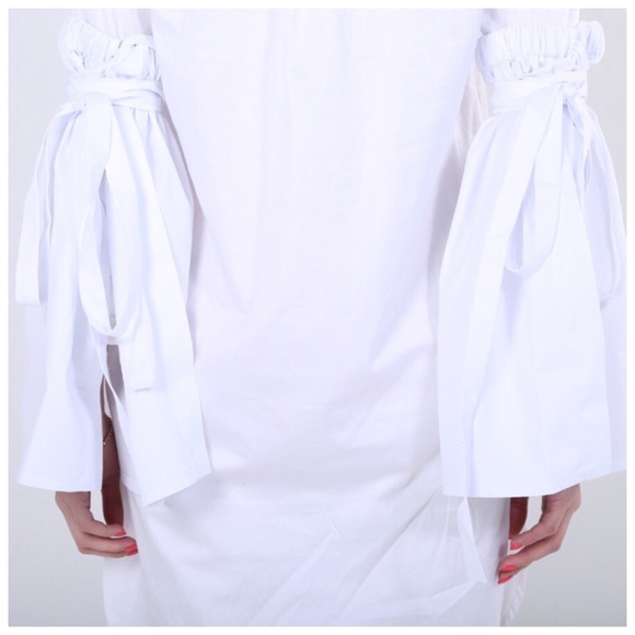 Black & White Tie Bell Stretch Sleeves - Picture 7 of 9